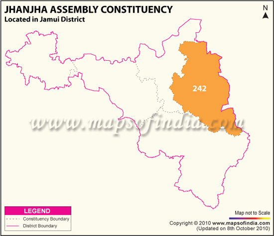 Assembly Constituency Map of Jhajha