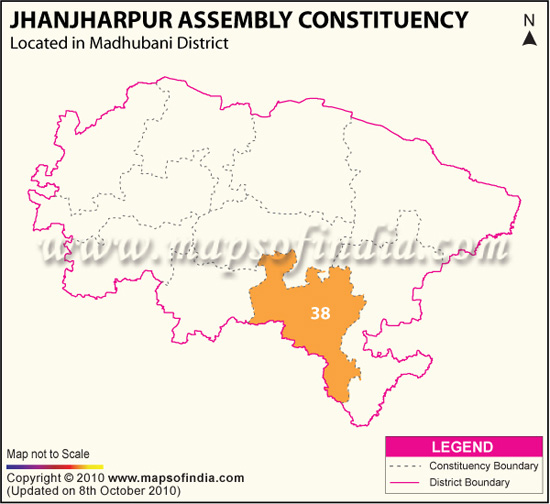Assembly Constituency Map of Jhanjharpur