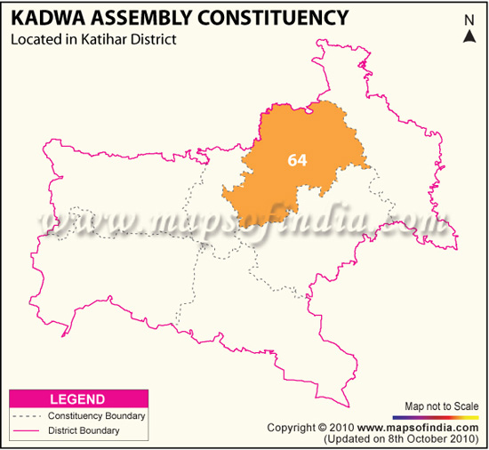Assembly Constituency Map of Kadwa
