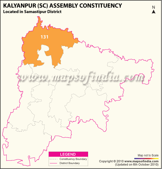 Assembly Constituency Map of Kalyanpur