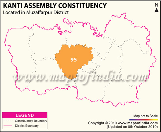 Assembly Constituency Map of Kanti
