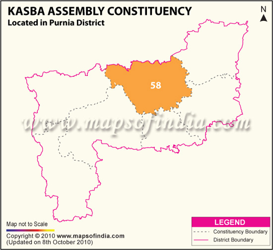 Assembly Constituency Map of Kasba
