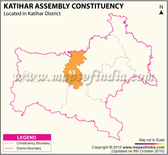 Assembly Constituency Map of Katihar
