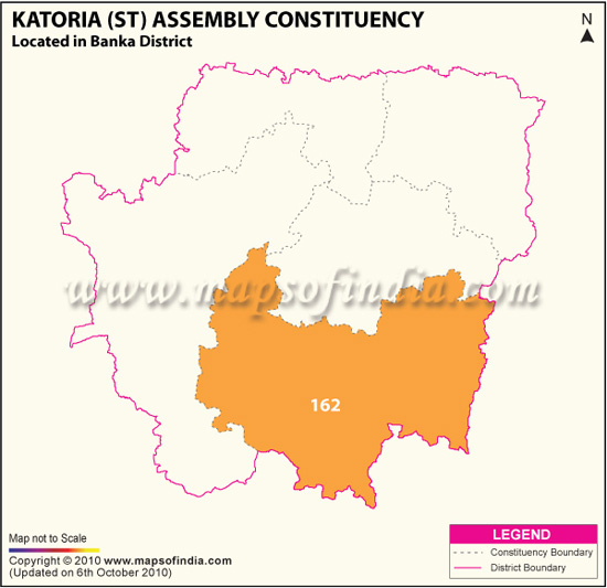 Assembly Constituency Map of Katoria(ST)
