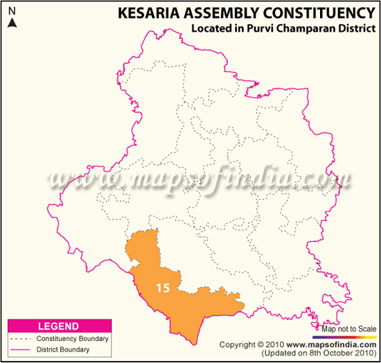 Assembly Constituency Map of Kesaria