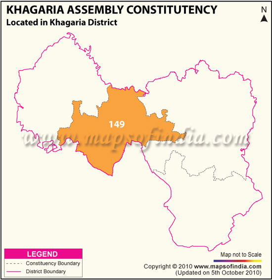 Assembly Constituency Map of Khagaria