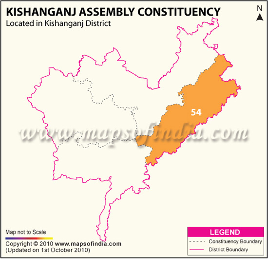 Assembly Constituency Map of Kishanganj
