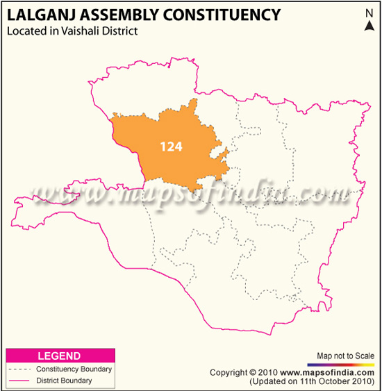 Assembly Constituency Map of Lalganj