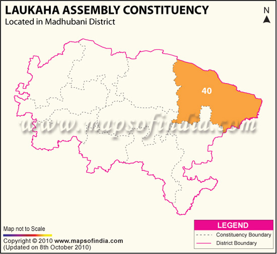 Assembly Constituency Map of Laukaha