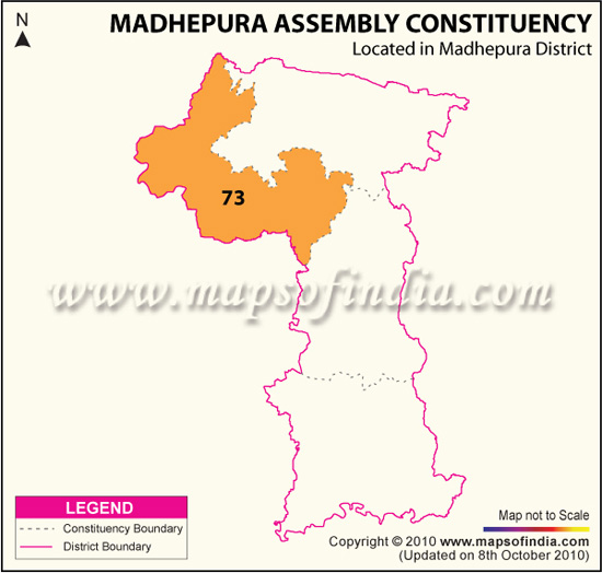 Assembly Constituency Map of Madhepura