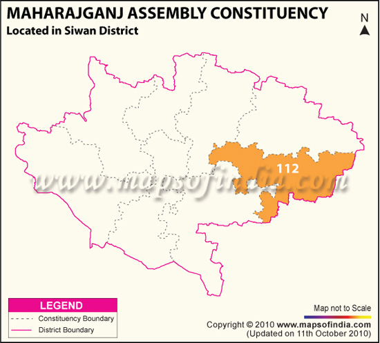 Assembly Constituency Map of Maharajganj