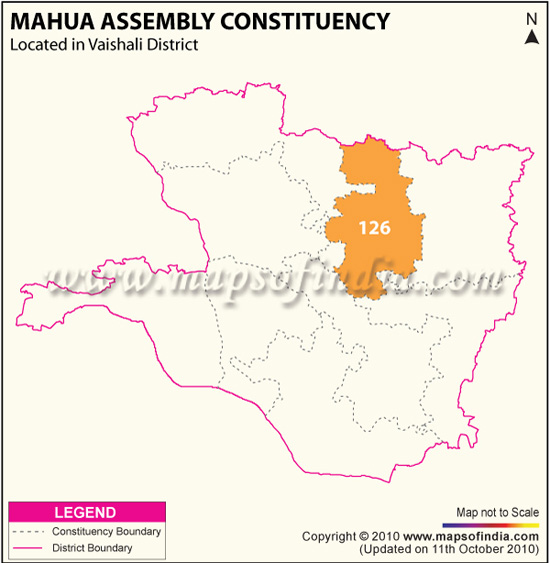 Assembly Constituency Map of Mahua