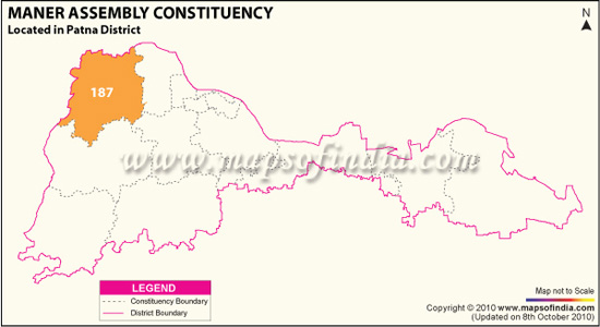 Assembly Constituency Map of Maner