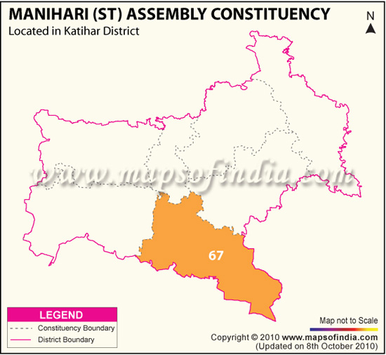 Assembly Constituency Map of Manihari (ST)