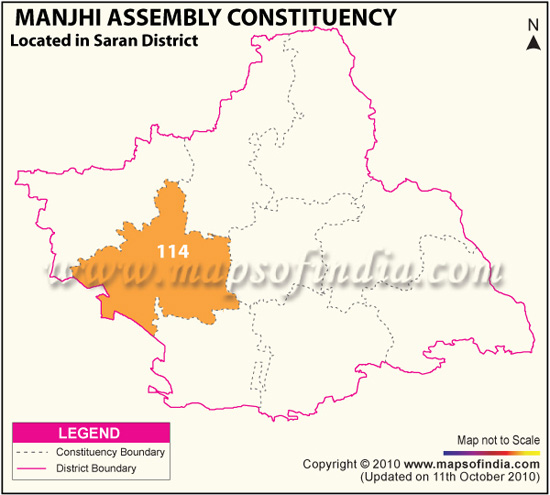 Assembly Constituency Map of Manjhi