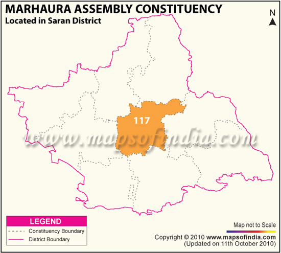 Assembly Constituency Map of Marhaura