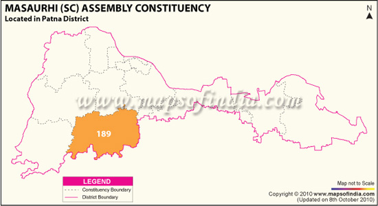 Assembly Constituency Map of Masaurhi (SC)