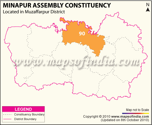 Assembly Constituency Map of Minapur