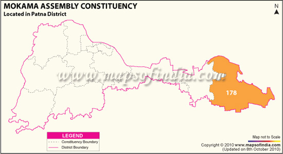 Assembly Constituency Map of Mokama