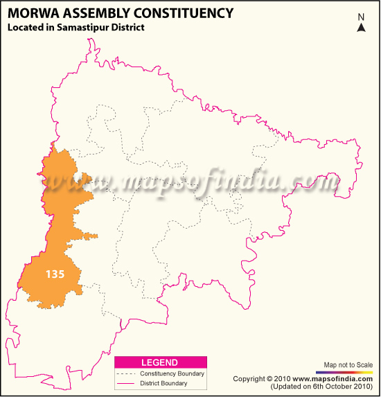 Assembly Constituency Map of Morwa