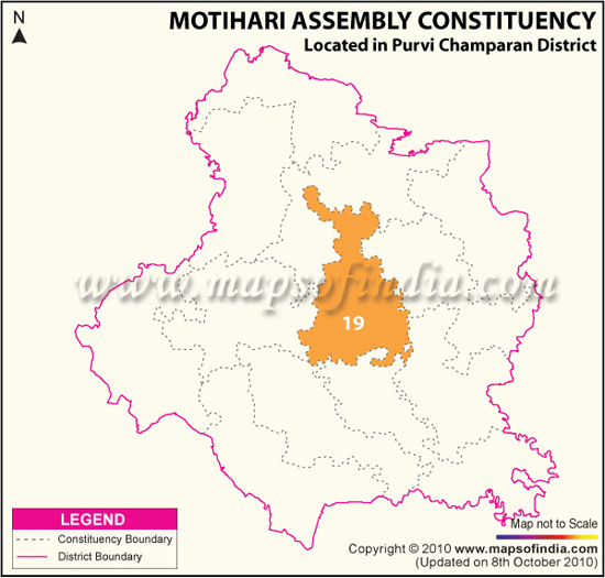 Assembly Constituency Map of Motihari