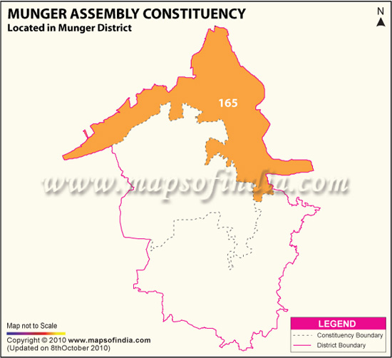 Assembly Constituency Map of Munger