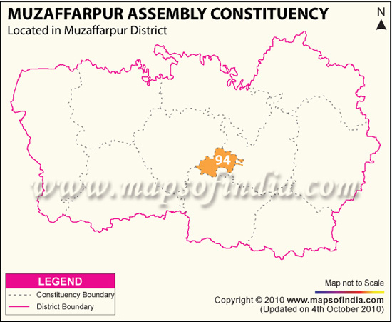 Assembly Constituency Map of Muzaffarpur
