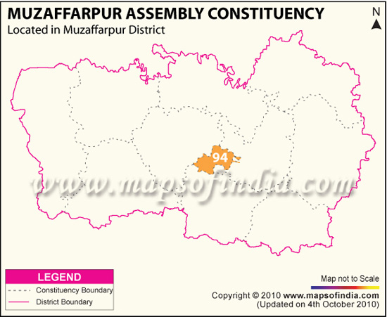 Assembly Constituency Map of Muzaffarpur
