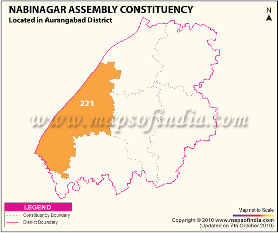 Assembly Constituency Map of Nabinagar