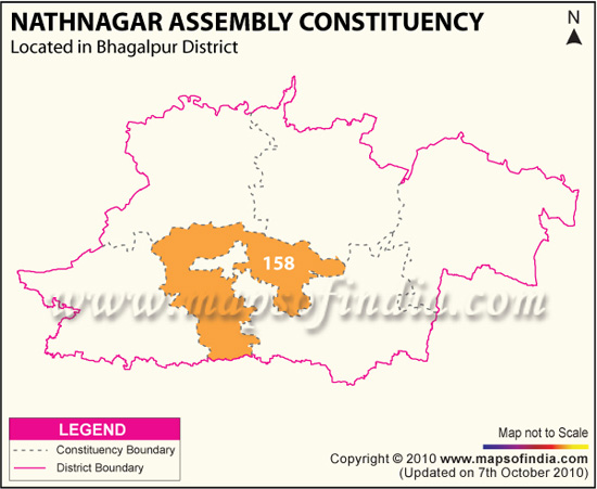 Assembly Constituency Map of Nathnagar