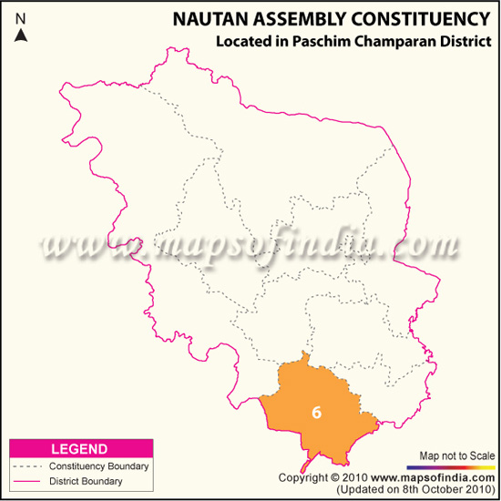 Assembly Constituency Map of Nautan