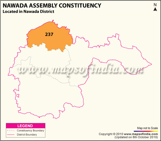 Assembly Constituency Map of Nawada