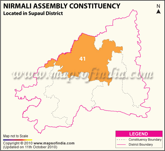 Assembly Constituency Map of Nirmali