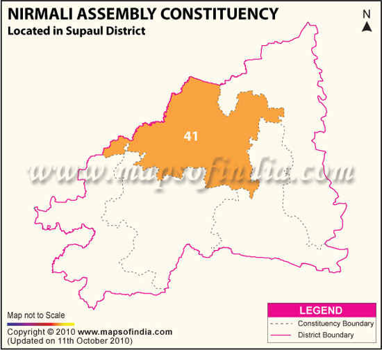Assembly Constituency Map of Nirmali