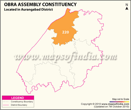 Assembly Constituency Map of Obra