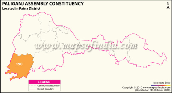 Assembly Constituency Map of Paliganj