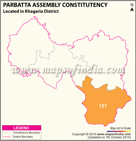 Assembly Constituency Map of Parbatta