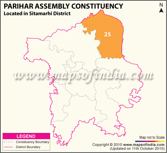 Assembly Constituency Map of Parihar