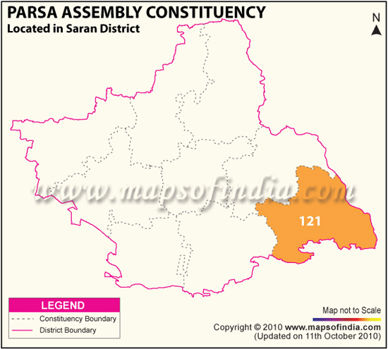 Assembly Constituency Map of Parsa