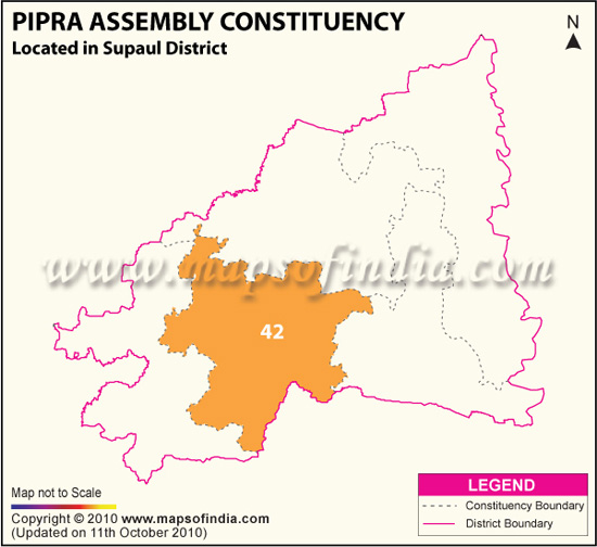 Assembly Constituency Map of Pipra Supal