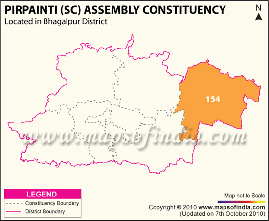 Assembly Constituency Map of Pirpainti (SC)