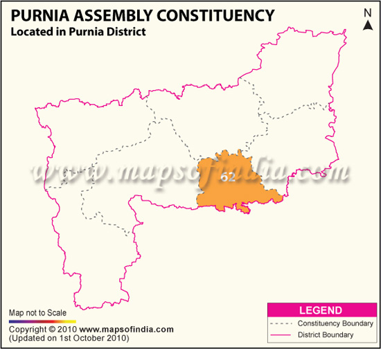Assembly Constituency Map of Purnia