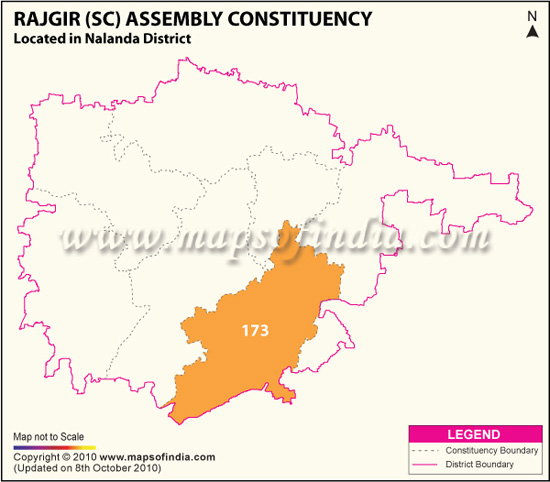 Assembly Constituency Map of Rajgir (SC)