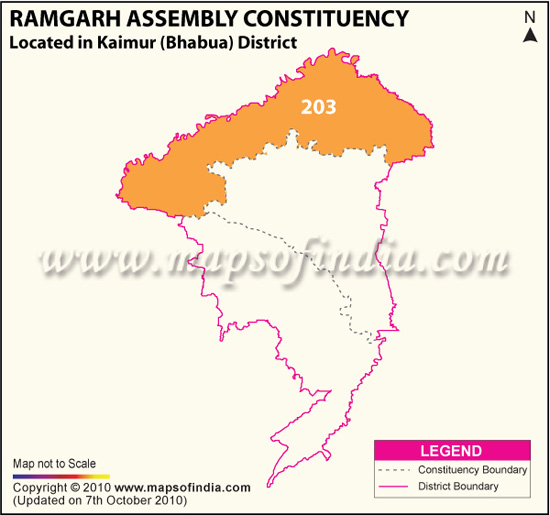 Assembly Constituency Map of Ramgarh
