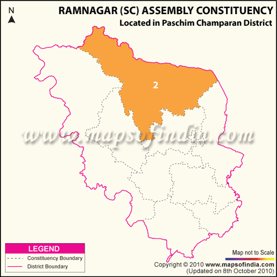 Assembly Constituency Map of Ramnagar (SC)