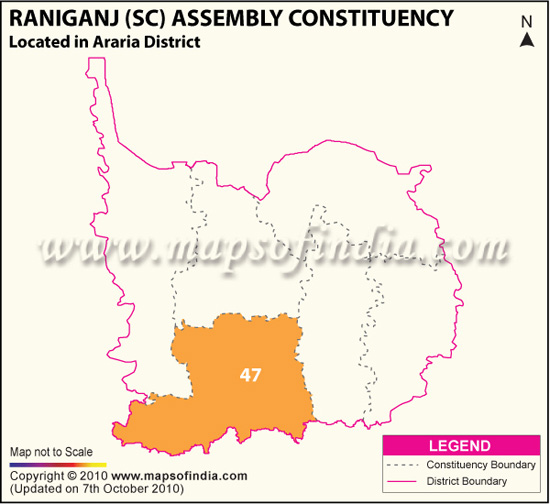Assembly Constituency Map of Raniganj (SC)
