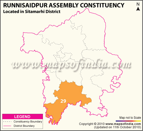 Assembly Constituency Map of Runnisaidpur