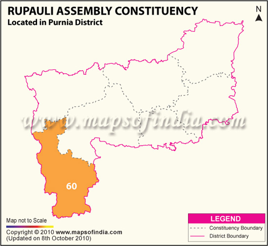 Assembly Constituency Map of Rupauli