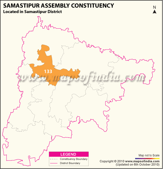 Assembly Constituency Map of Samastipur