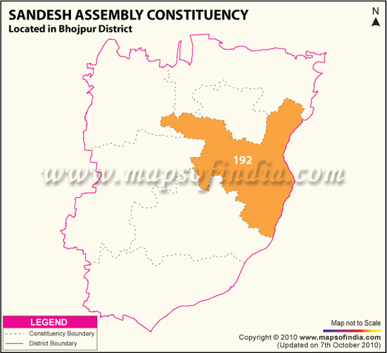 Assembly Constituency Map of Sandesh